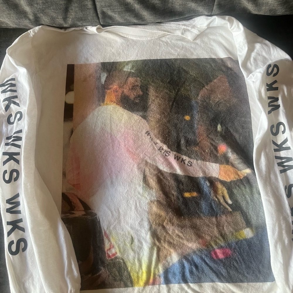 White Long Sleeve Graphic Tee